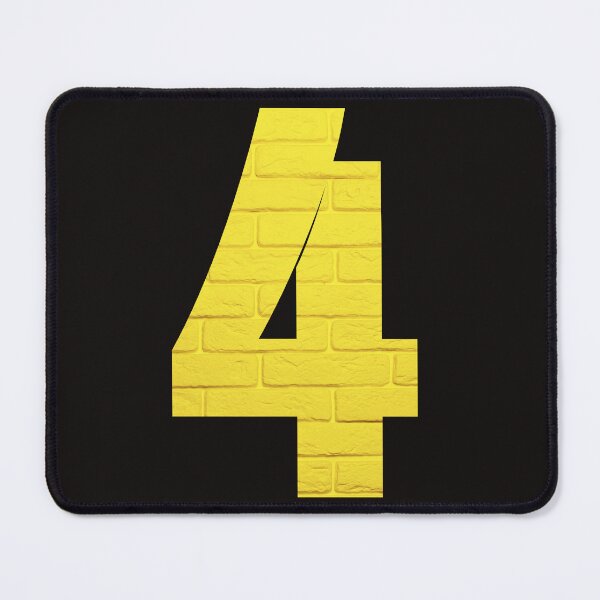 Item preview,    Number Four YELLOW  designed and sold by starfishstuff.