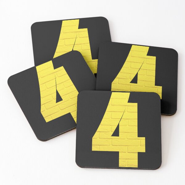 Item preview,    Number Four YELLOW  designed and sold by starfishstuff.