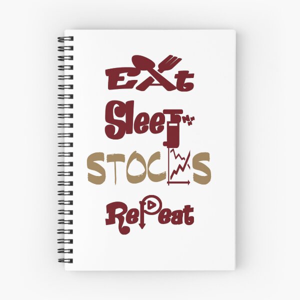 Item preview, Eat sleep stocks repeat, designed and sold by Chakilogy.