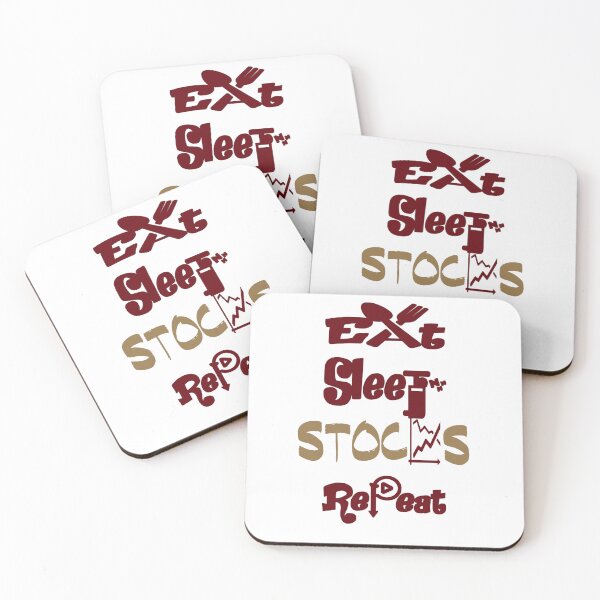 Item preview, Eat sleep stocks repeat, designed and sold by Chakilogy.