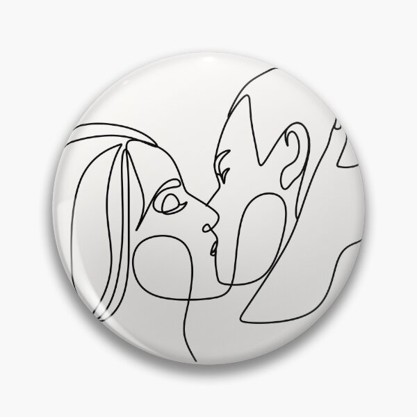 Item preview, Couple line illustration. Love print. Minimalist people. 2 faces. Man amd woman. Love vector. Symbol of love designed and sold by AllaLineArt.