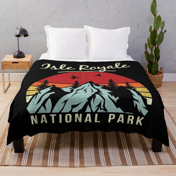 Item preview, Vintage Retro Hiking Camping Isle Royale National Park designed and sold by nonstopnightlif.