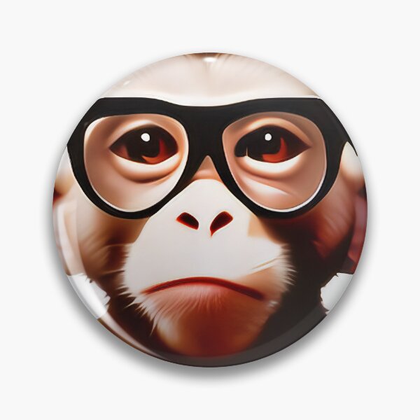 Item preview, Nerd Kawaii Hippie Chimp Monkey designed and sold by Grewtrel.