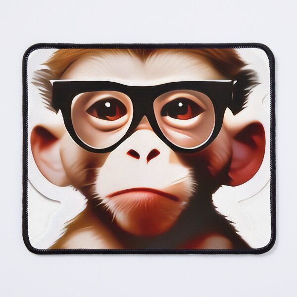 Item preview, Nerd Kawaii Hippie Chimp Monkey designed and sold by Grewtrel.