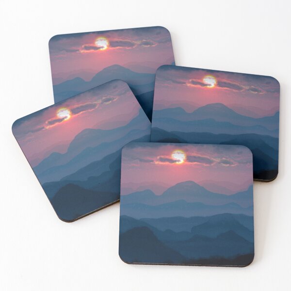 Item preview, Sunset Over Distant Mountains and Hills designed and sold by AfropunkDesigns.