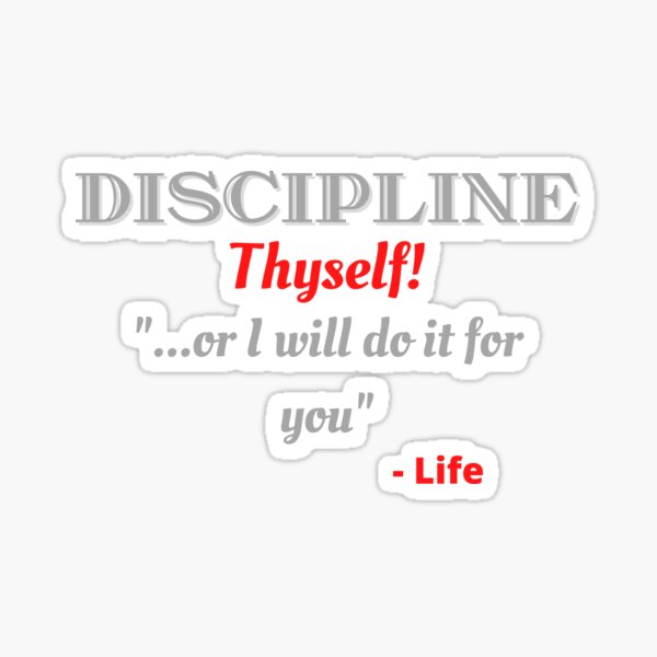 Item preview, Discipline Thyself designed and sold by Kreadiv.