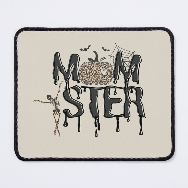 Item preview, Momster Halloween Mom Ster Dancing Skeleton Leopard Pumpkin designed and sold by JooArtPrints ★★★★★.