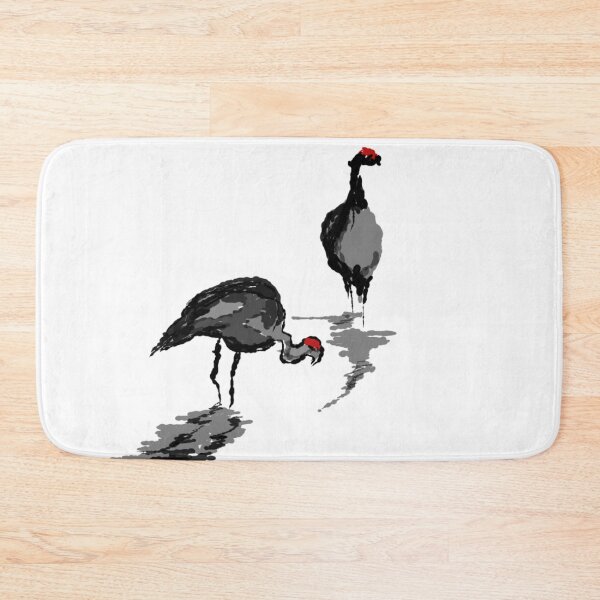 Item preview, Black and white Cranes designed and sold by CurvedPoints.