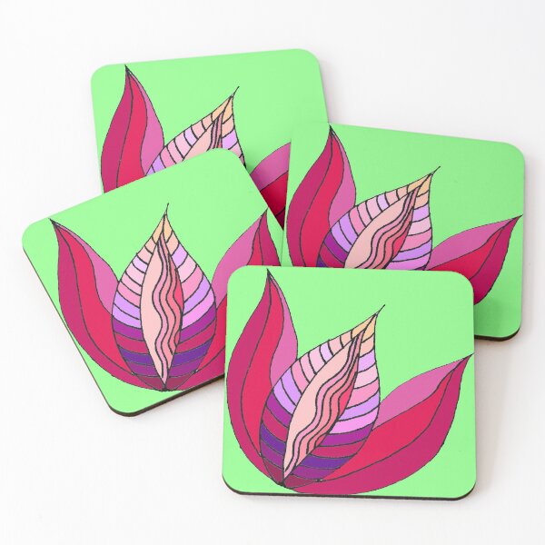 Item preview, Purple Tulip Pattern on May Green Ground designed and sold by CarolineLembke.