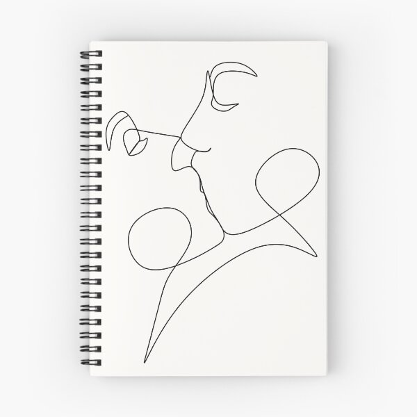 Item preview, Couple line illustration. Love print. Minimalist people. 2 faces. Man amd woman. Love vector. Symbol of love designed and sold by AllaLineArt.
