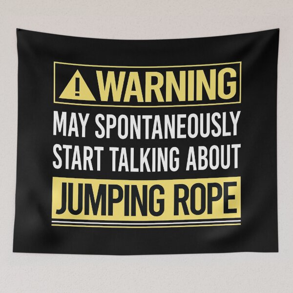 Item preview, Warning About Jumping Rope Jump Skipping Rope designed and sold by WrightTrouble.