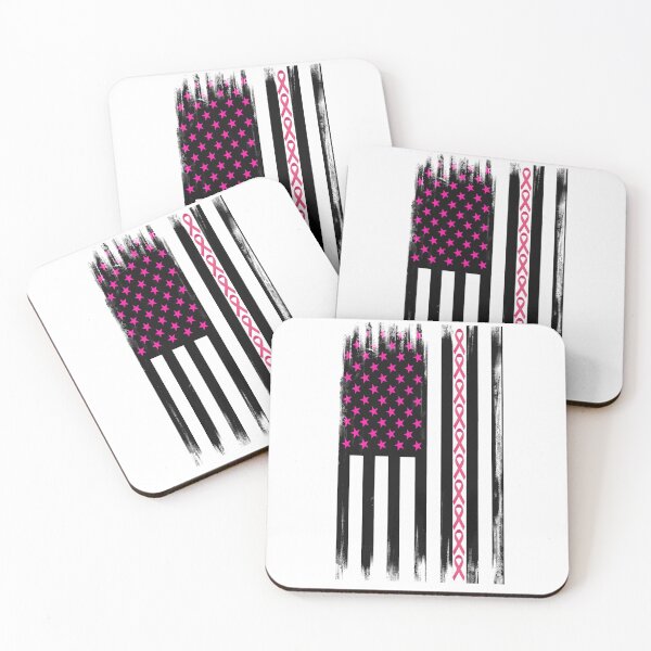 Item preview, Patriotic American Flag Breast Cancer Awareness designed and sold by Cute Shark.