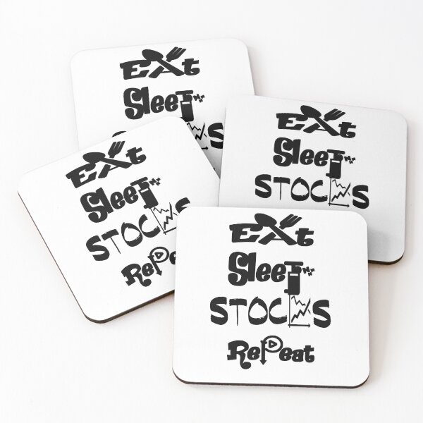 Item preview, Eat sleep stocks repeat,V2.  designed and sold by Chakilogy.