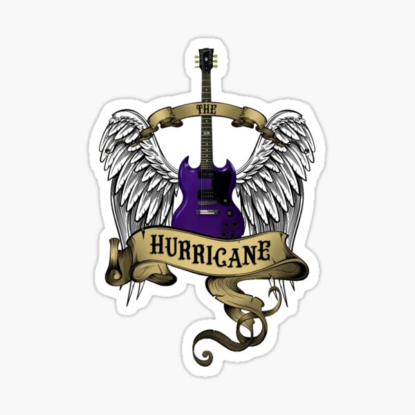 Guitar with Wings - The Hurricane Sticker