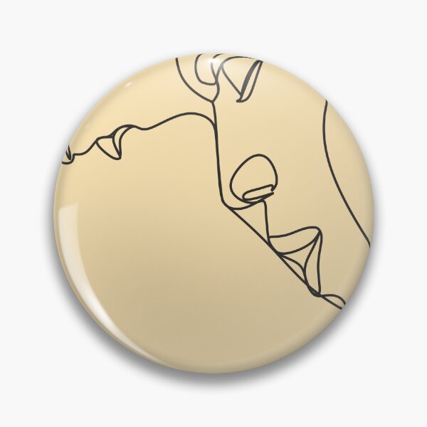 Item preview, Couple line illustration. Love print. Minimalist people. 2 faces. Man amd woman. Love vector. Symbol of love designed and sold by AllaLineArt.