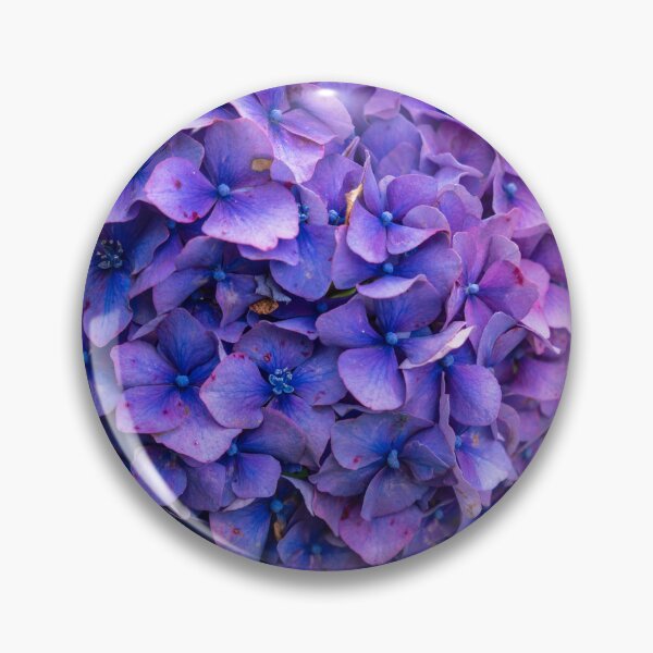 Item preview, Flor de Hortensia Violeta y Azul con Follaje Verde designed and sold by Harmony Of The Mind.