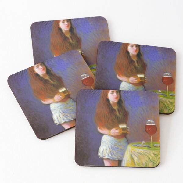 Item preview, Impressionism of Lady With Beer designed and sold by ericcarlosred.