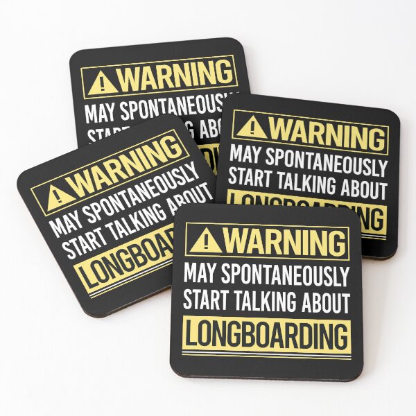 Item preview, Warning About Longboarding Longboard Longboarder designed and sold by WrightTrouble.