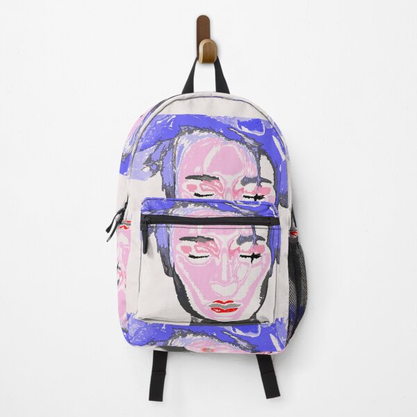 Item preview, Watercolor female face with eyes closed designed and sold by Nnone.