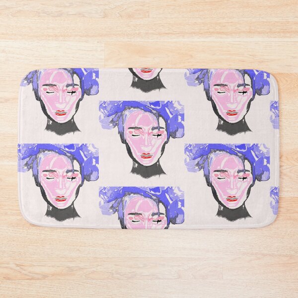 Item preview, Watercolor female face with eyes closed designed and sold by Nnone.