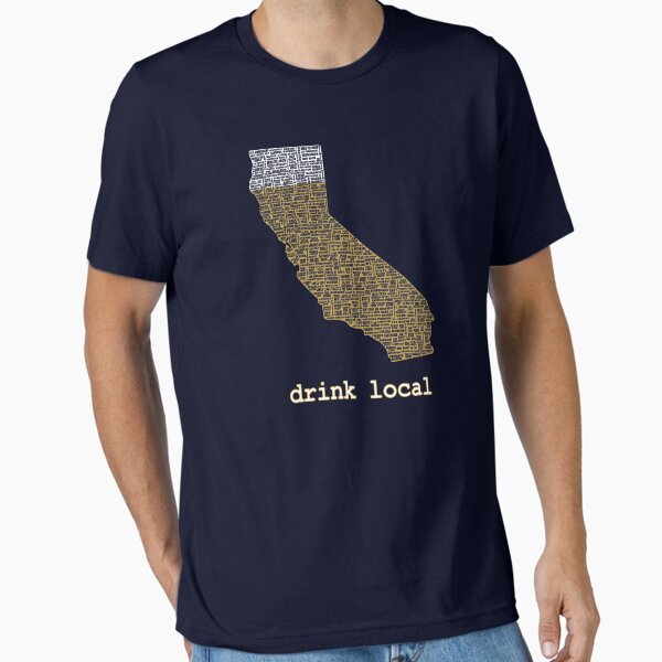 Item preview, Drink Local - California Beer T-shirt designed and sold by uncmfrtbleyeti.