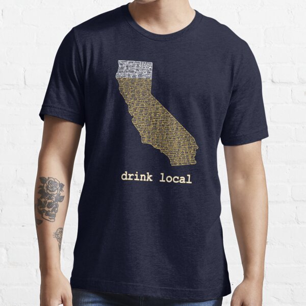 Item preview, Drink Local - California Beer T-shirt designed and sold by uncmfrtbleyeti.