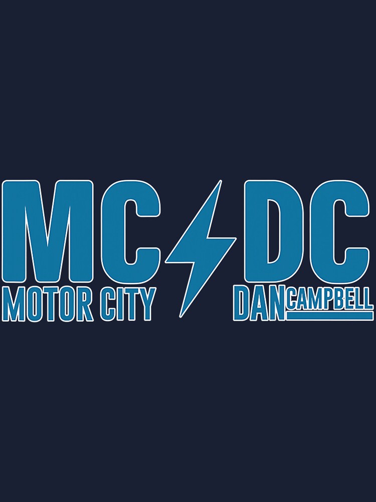 Motor City Dan Campbell Tee, MC/DC Lions T Shirt, Detroit Lions Game Day