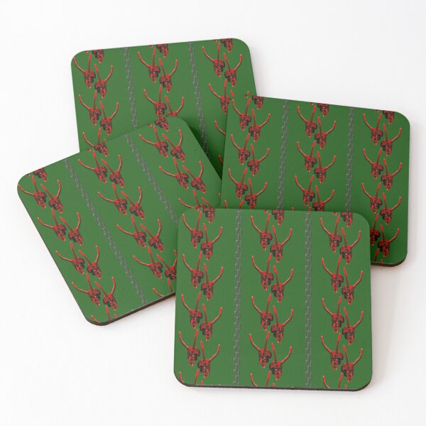 Item preview, Season's Greetings from the Krampus (tiled pattern) designed and sold by CreatureCorp.