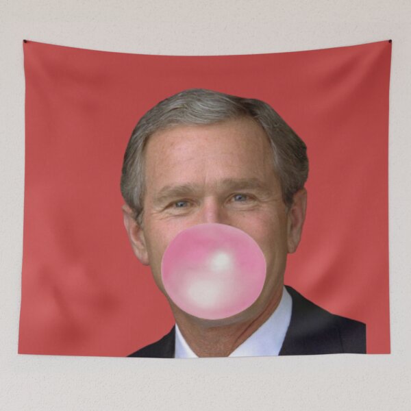Item preview, George Bush Junior Funny Bubble Gum Portrait designed and sold by Teetans.