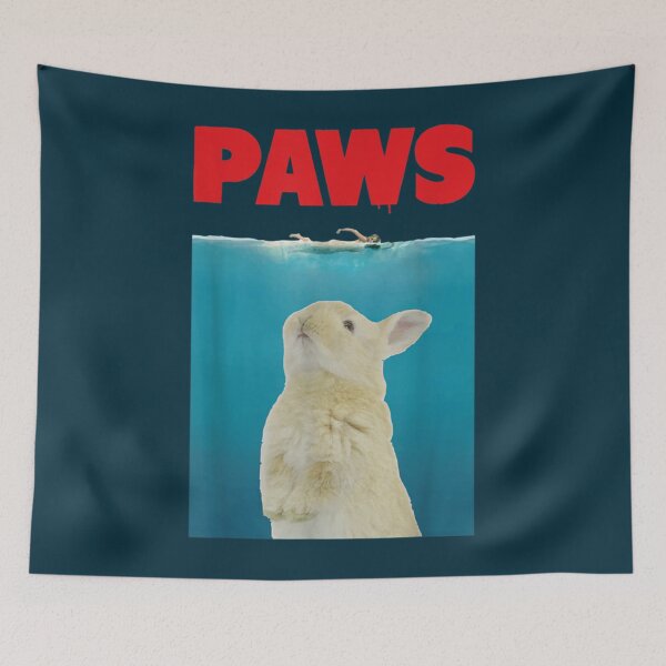 Item preview, Paws Bunny TShirt Funny Parody  Rabbit Lover Gifts  designed and sold by DesertMoonLA.