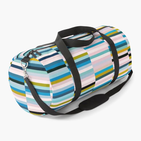Item preview, Etchnic Scandinavian Pattern - Horizontal Random Stripes - Pink Blue designed and sold by MyArt23.
