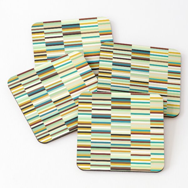 Item preview, Etchnic Scandinavian Pattern - Horizontal Random Stripes - Green designed and sold by MyArt23.