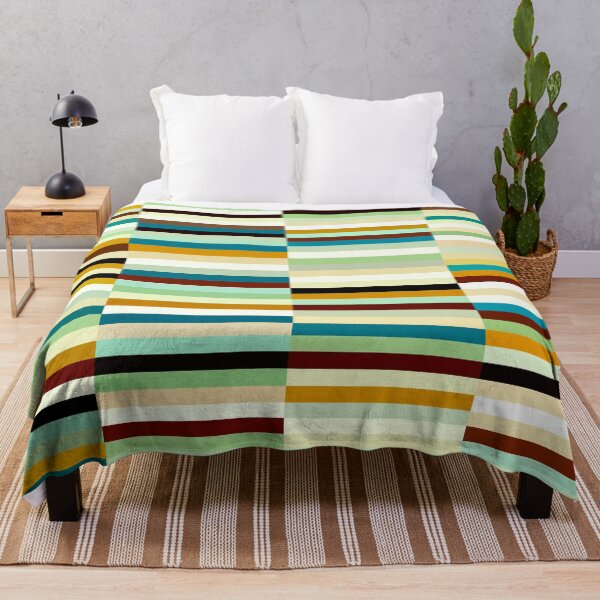 Item preview, Etchnic Scandinavian Pattern - Horizontal Random Stripes - Green designed and sold by MyArt23.