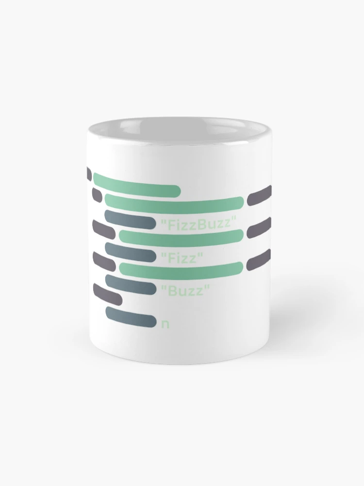 Thumbnail 4 of 6, Coffee Mug, Abstract FizzBuzz algorithm designed and sold by cheeryscript.