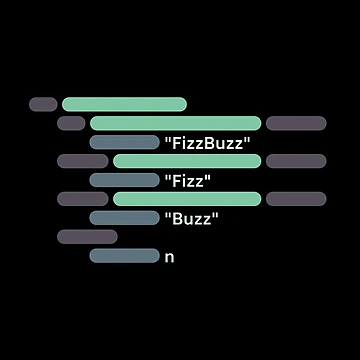Artwork thumbnail, Abstract FizzBuzz algorithm by cheeryscript