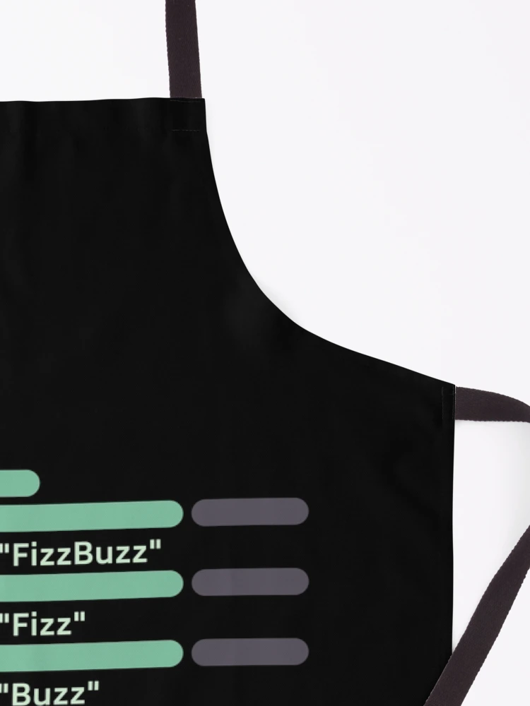Thumbnail 3 of 6, Apron, Abstract FizzBuzz algorithm designed and sold by cheeryscript.