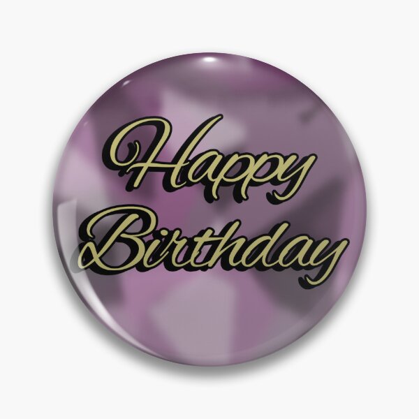 Item preview, Purple gradient Happy Birthday designed and sold by Silver-Cleo.