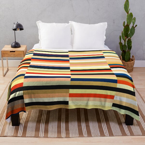Item preview, Etchnic Scandinavian Pattern - Horizontal Random Stripes - Red Orange designed and sold by MyArt23.