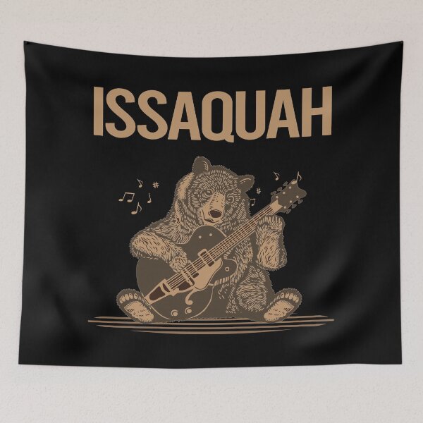 Item preview, Bear With Guitar Issaquah designed and sold by BloodMoneyTwit.