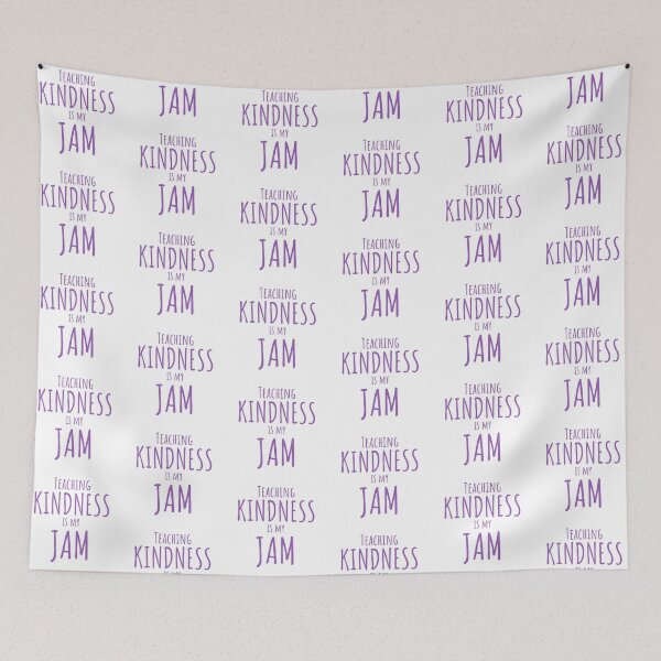 Item preview, Teaching Kindness is My Jam Teacher PurpleT-shirt designed and sold by Nerdygirlteez.