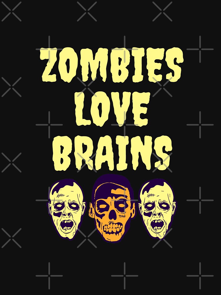 Zombie Text. Green Terrible Letter And Brains. Horror Lettering