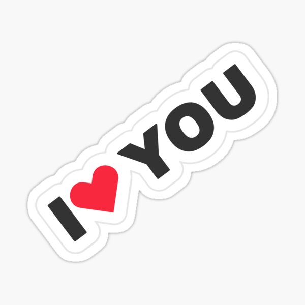 "Sticker I Love You" Sticker for Sale by Ehsan777 Redbubble