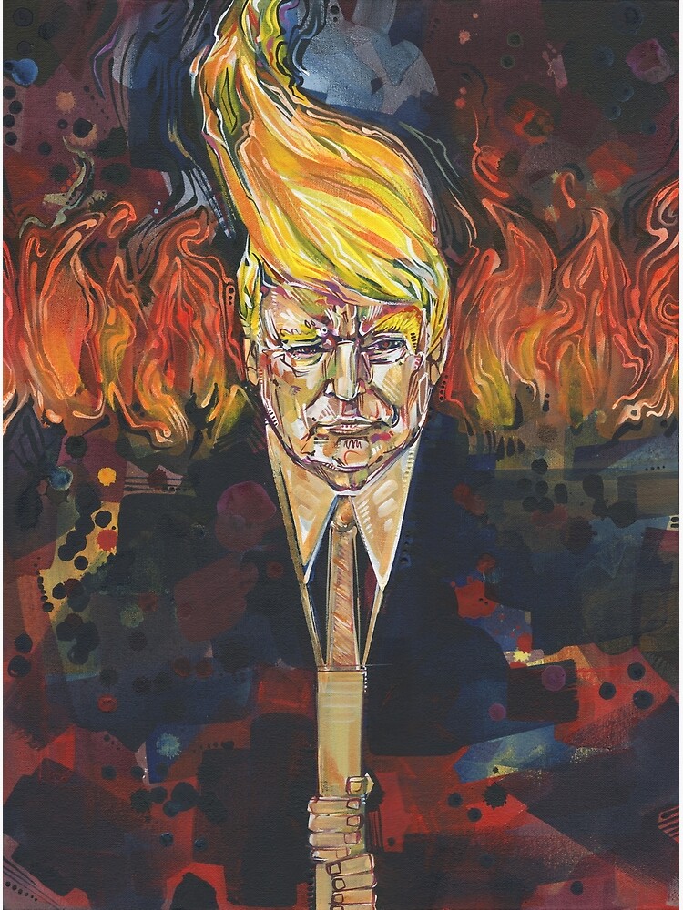 Thumbnail 3 of 3, Photographic Print, Light of the Right (Tiki torch Trump) - 2017 designed and sold by Gwenn Seemel.