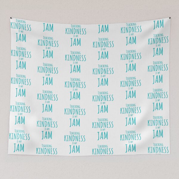Item preview, Teaching Kindness is My Jam Teacher teal T-shirt designed and sold by Nerdygirlteez.