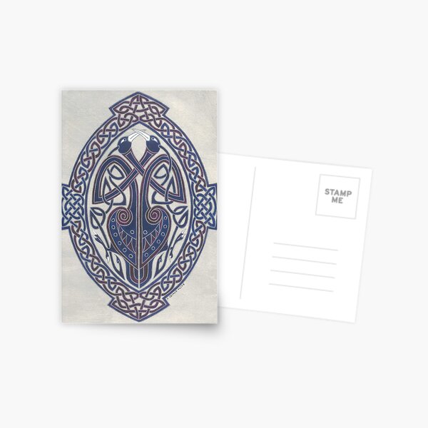 two birds entwined Postcard