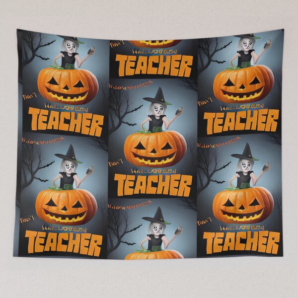 Item preview, Halloween Ghost Teacher  designed and sold by mayankg1100.