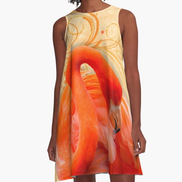 A Flamingo at Rest A-Line Dress