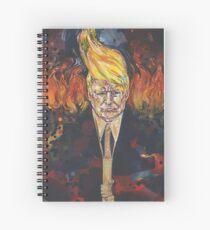Light of the right (Tiki torch Trump) painting - 2017 Spiral Notebook