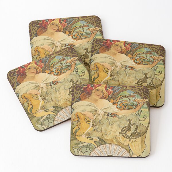 Item preview, BISCUITS LEFEVRE UTILE 1897 France Art Nouveau Poster by Alphonse Mucha designed and sold by retroposters.