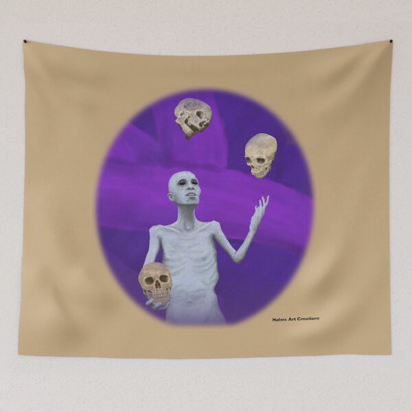 Item preview, Fantasy Creature Juggling Skulls Fantasyart designed and sold by HelmsArt.